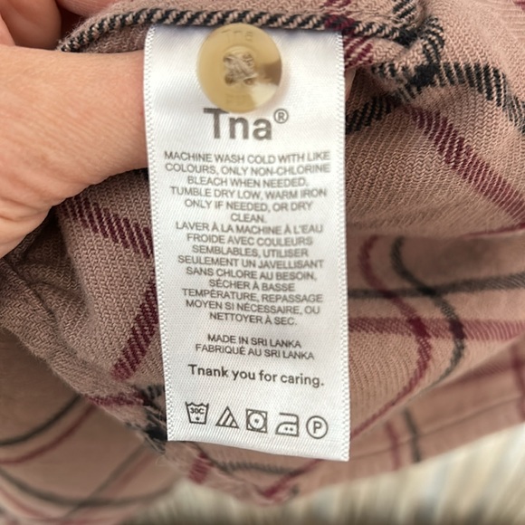 TNA cozy plaid button up - Picture 3 of 5